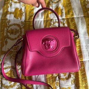 Versace Fuchsia Mini Bag with Medusa Logo